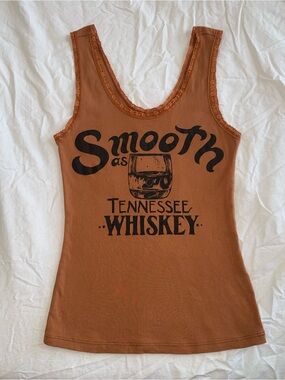 Smooth as Tennessee Whiskey Graphic Tank Top - Bandit Brand - L